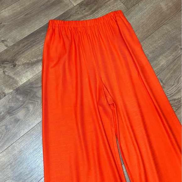 Trina Turk - Orange wide leg pants - Size 6 - Picture 7 of 9
